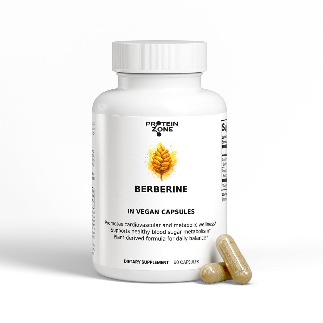 Berberine HCl Complex | Metabolic &amp; Blood Sugar Support by Protein Zone