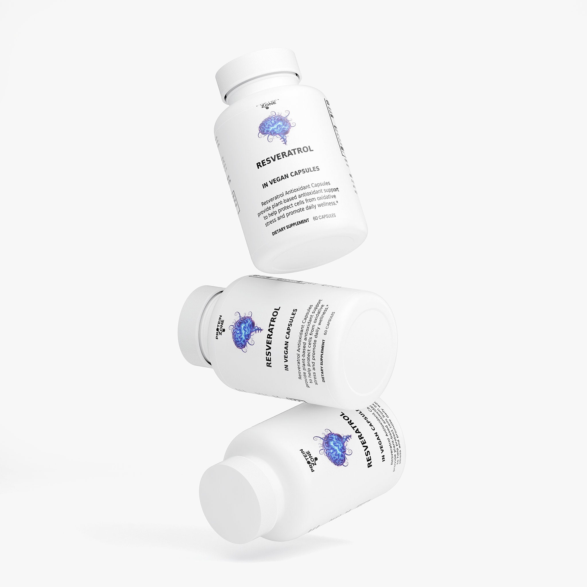 Resveratrol 600mg - Cellular Health &amp; Antioxidant Capsules by Protein Zone