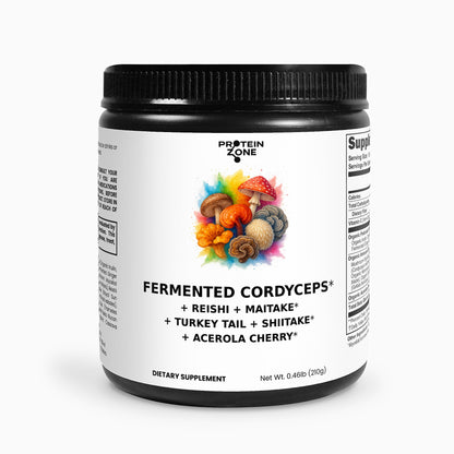 Fermented Mushroom Complex | Organic 7-Mushroom Immunity Blend by Protein Zone