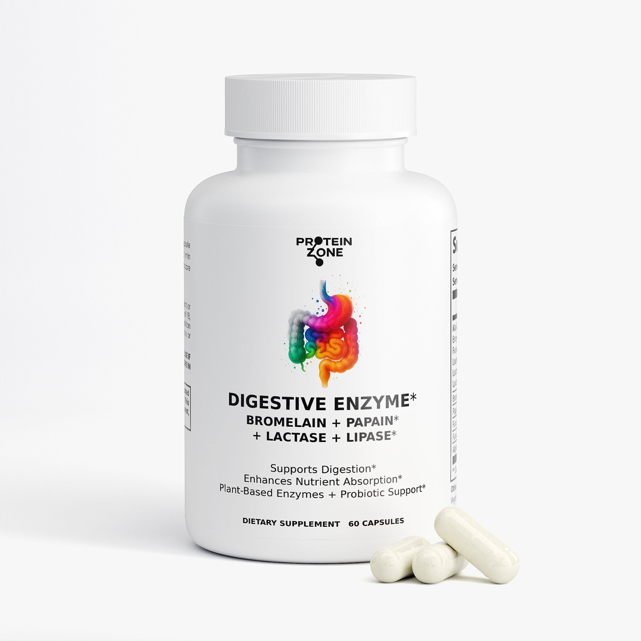 Digestive Enzyme Pro Blend | Broad Spectrum Support for Bloating by Protein Zone