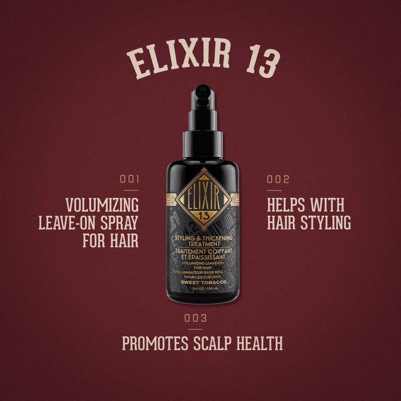 18.21 Man Made Elixir 13 Sweet Tobacco Styling &amp; Thickening Treatment 3.4 oz by Pasteur Pharmacy