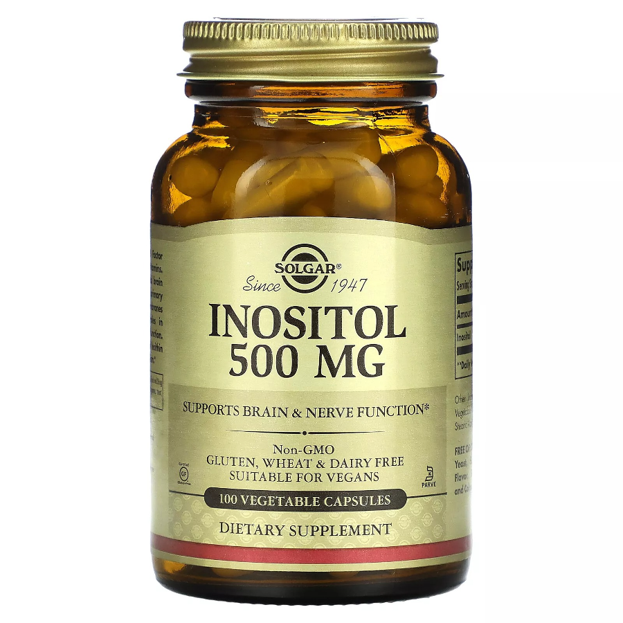 Solgar Inositol 500 Mg - 100 Vegetable Capsules by Pasteur Pharmacy