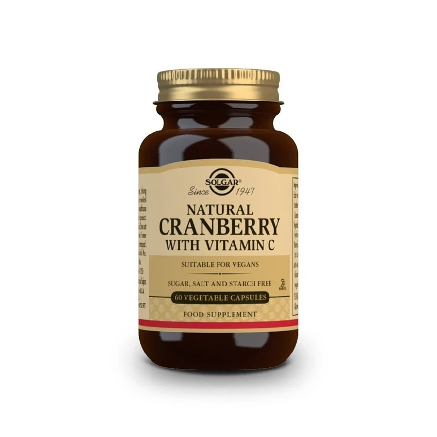 Solgar Natural Cranberry With Vitamin C 60 Vegetable Capsules by Pasteur Pharmacy