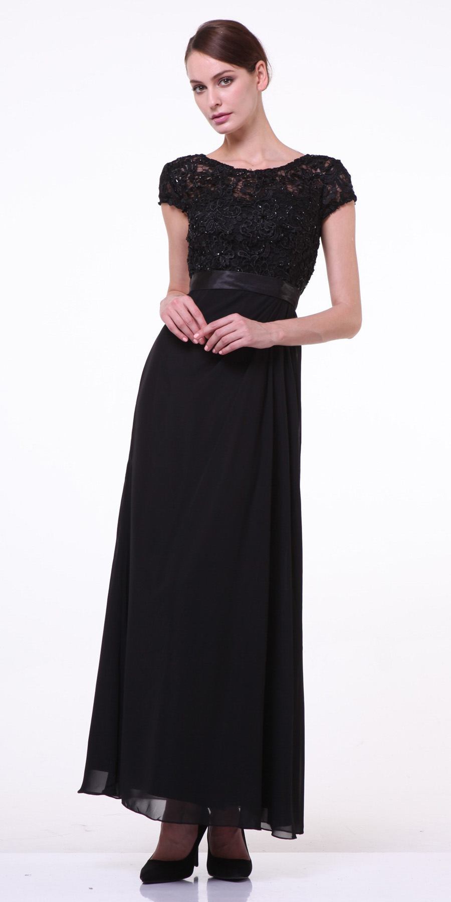 CLEARANCE - Cinderella Divine 1922 Long Dress Short Sleeve (Size 4XL) by DiscountDressShop
