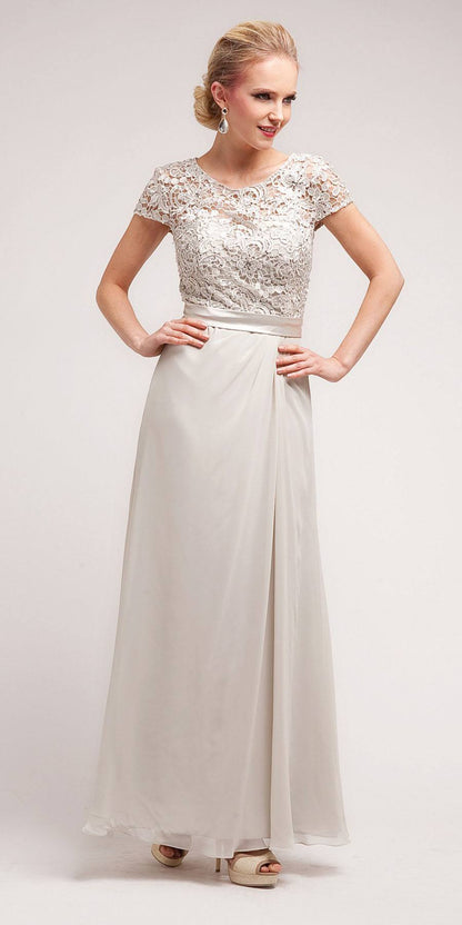 CLEARANCE - Cinderella Divine 1922 Long Dress Short Sleeve (Size 4XL) by DiscountDressShop
