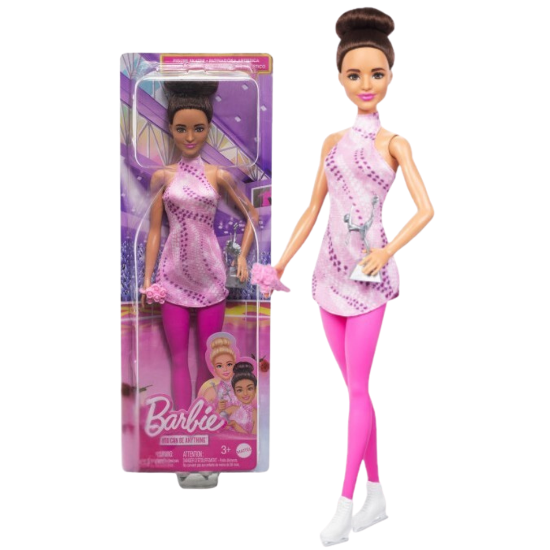 Barbie Winter Sports Figure Skater Doll (Brunette) by Farmacias Savia
