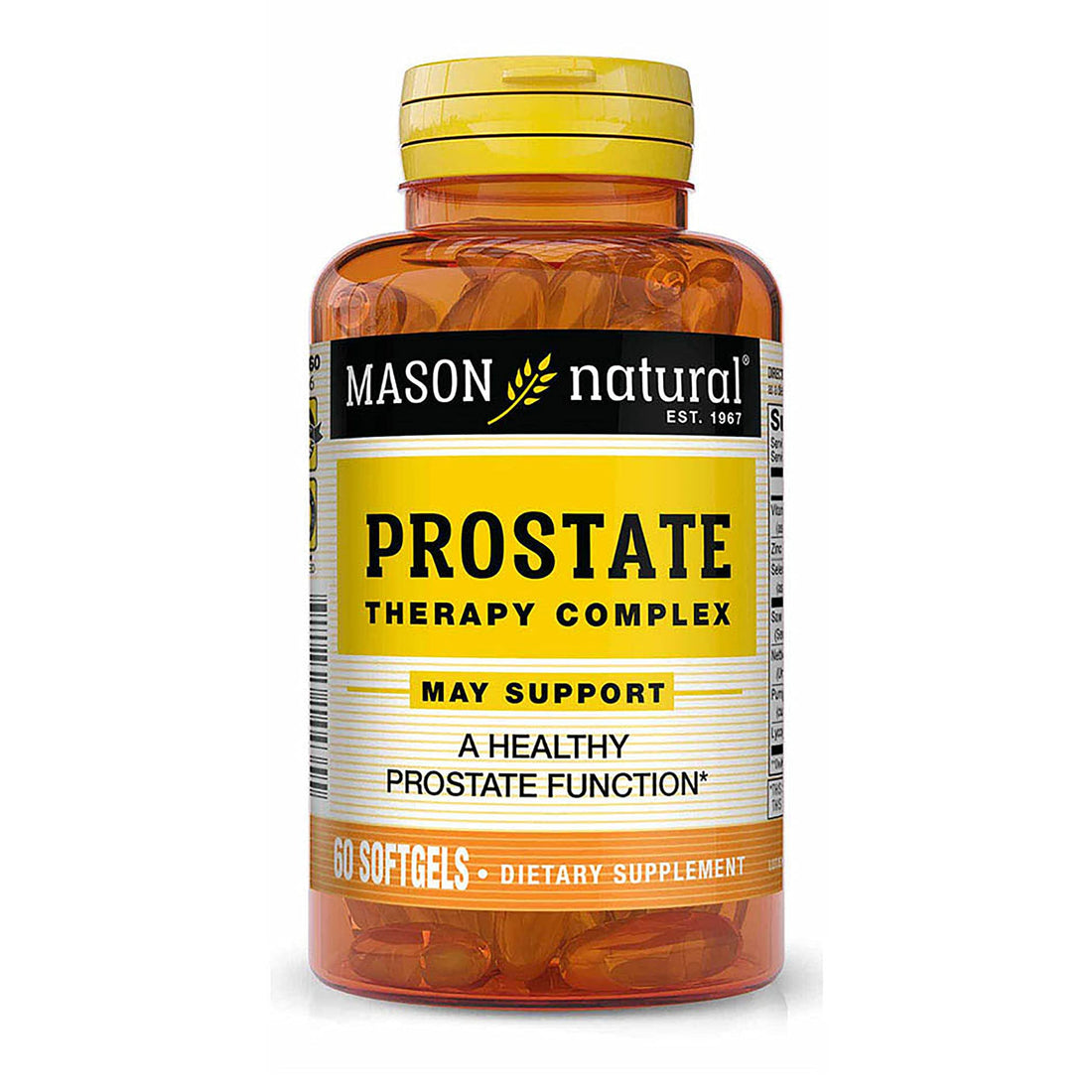 Mason Natural Prostate Therapy Complex - Saw Palmetto, Nettle Root &amp; Pumpkin Seed Oil, 60 Softgels by Pasteur Pharmacy