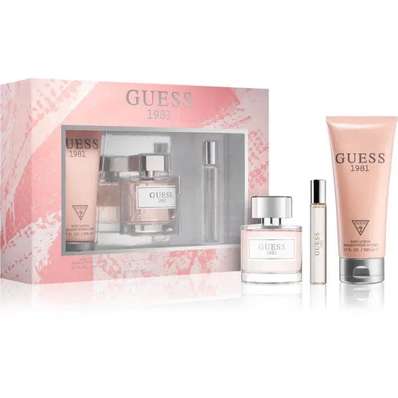 1981 By Guess For Women EDT Spray (3pc Gift Set) by perfumesandrea