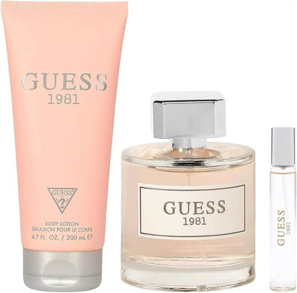 1981 By Guess For Women EDT Spray (3pc Gift Set) by perfumesandrea