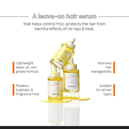 Minimalist Frizz Control Complex SPF 30 Hair Serum by Dista