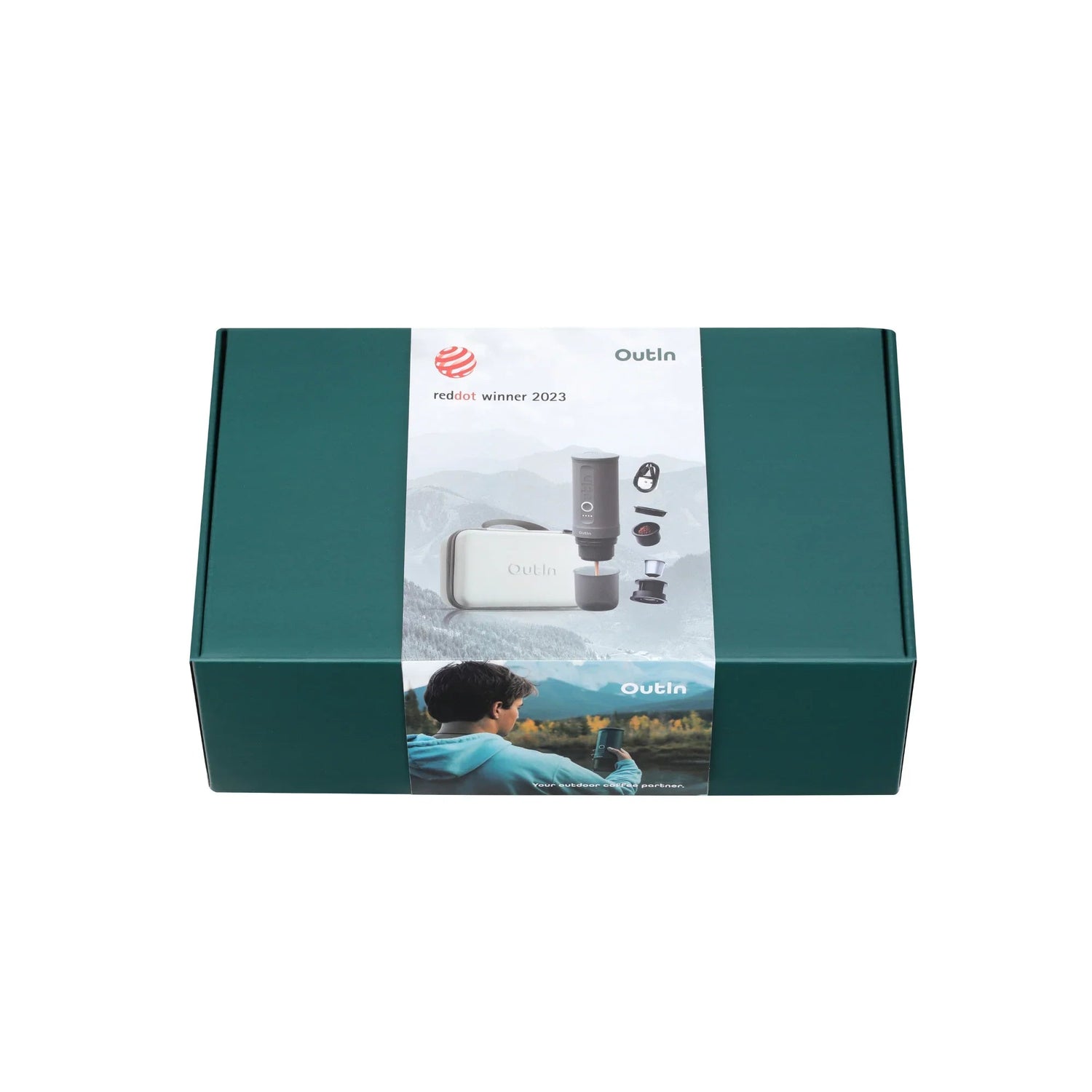 Traveler Espresso Gift Set (Forest Green) by OutIn