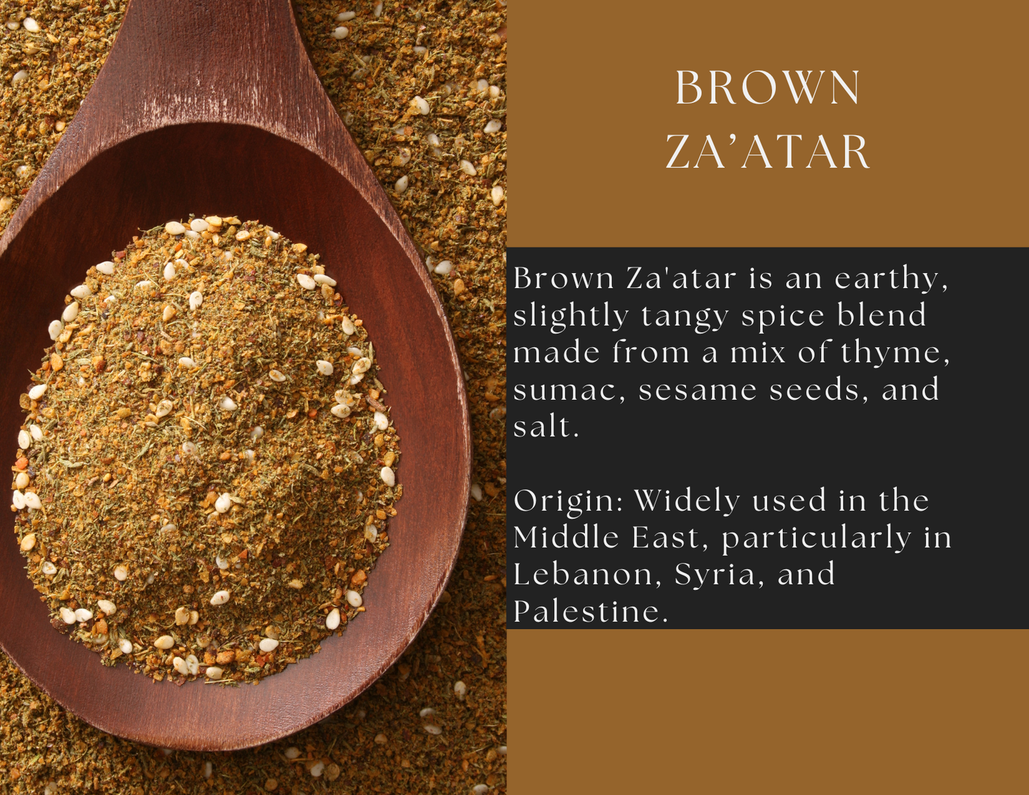 Brown Za’atar by Spice Wheel