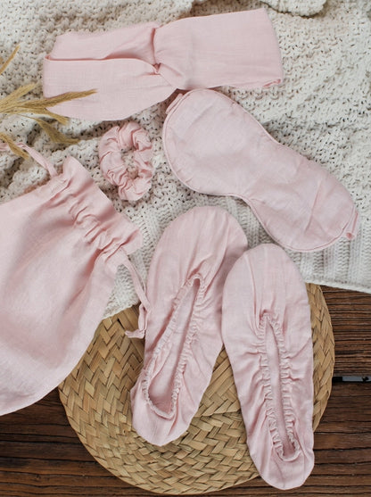 Linen Sleep and Travel Comfort Set by LINTICO