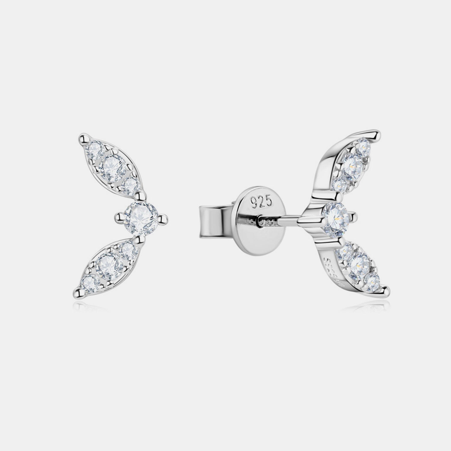 Sparkala™ Platinum-Plated Pure Sterling Silver Stud Earrings by Sparkala