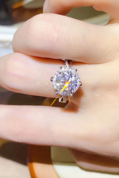 2 Carat Brilliant Round Cut Sparkala™ Platinum Over Pure Sterling Silver Ring by Sparkala