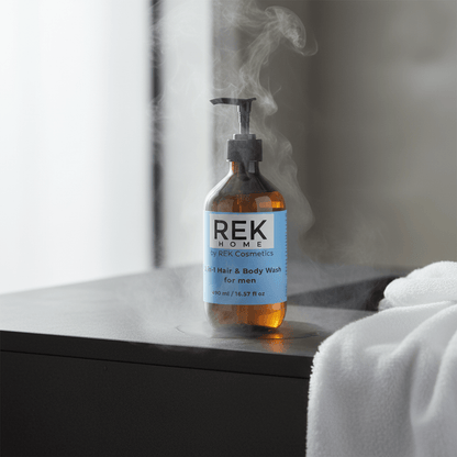 2-in-1 Hair &amp; Body Wash for men by REK Cosmetics