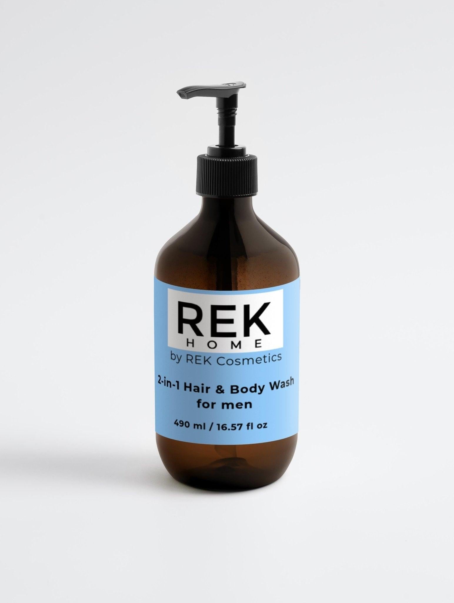 2-in-1 Hair &amp; Body Wash for men by REK Cosmetics
