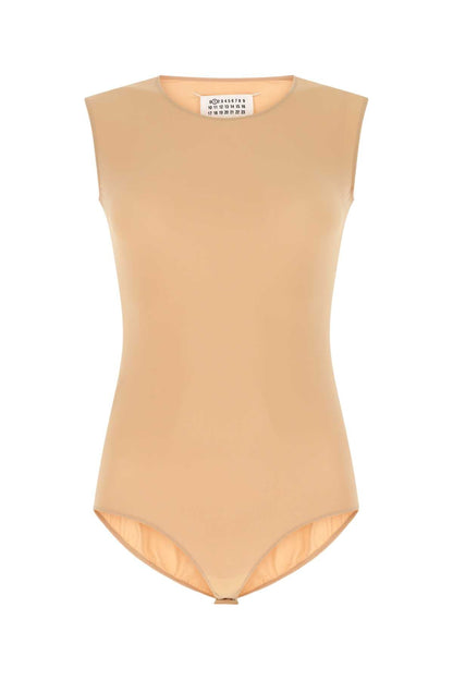 Maison Margiela Women Skin Pink Stretch Nylon Body