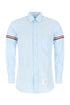 Thom Browne Men Powder Blue Cotton Shirt by Luosophy