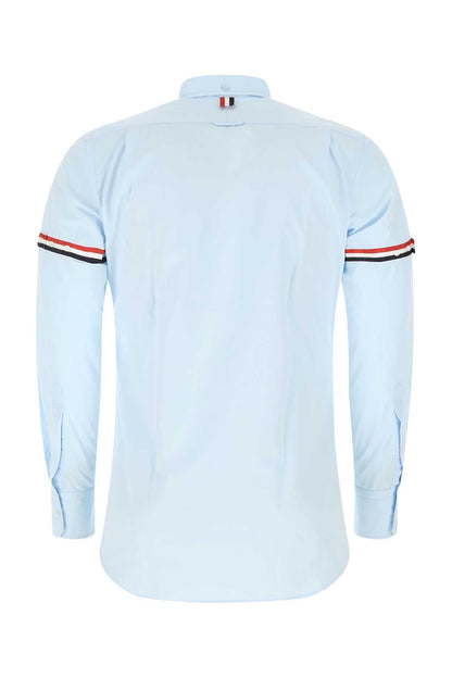 Thom Browne Men Powder Blue Cotton Shirt by Luosophy