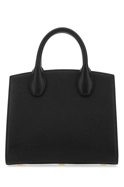 Salvatore Ferragamo Women Black Leather The Studio Handbag