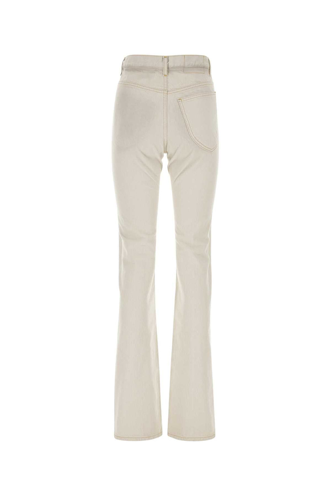 Maison Margiela Women Chalk Denim Jeans by Luosophy