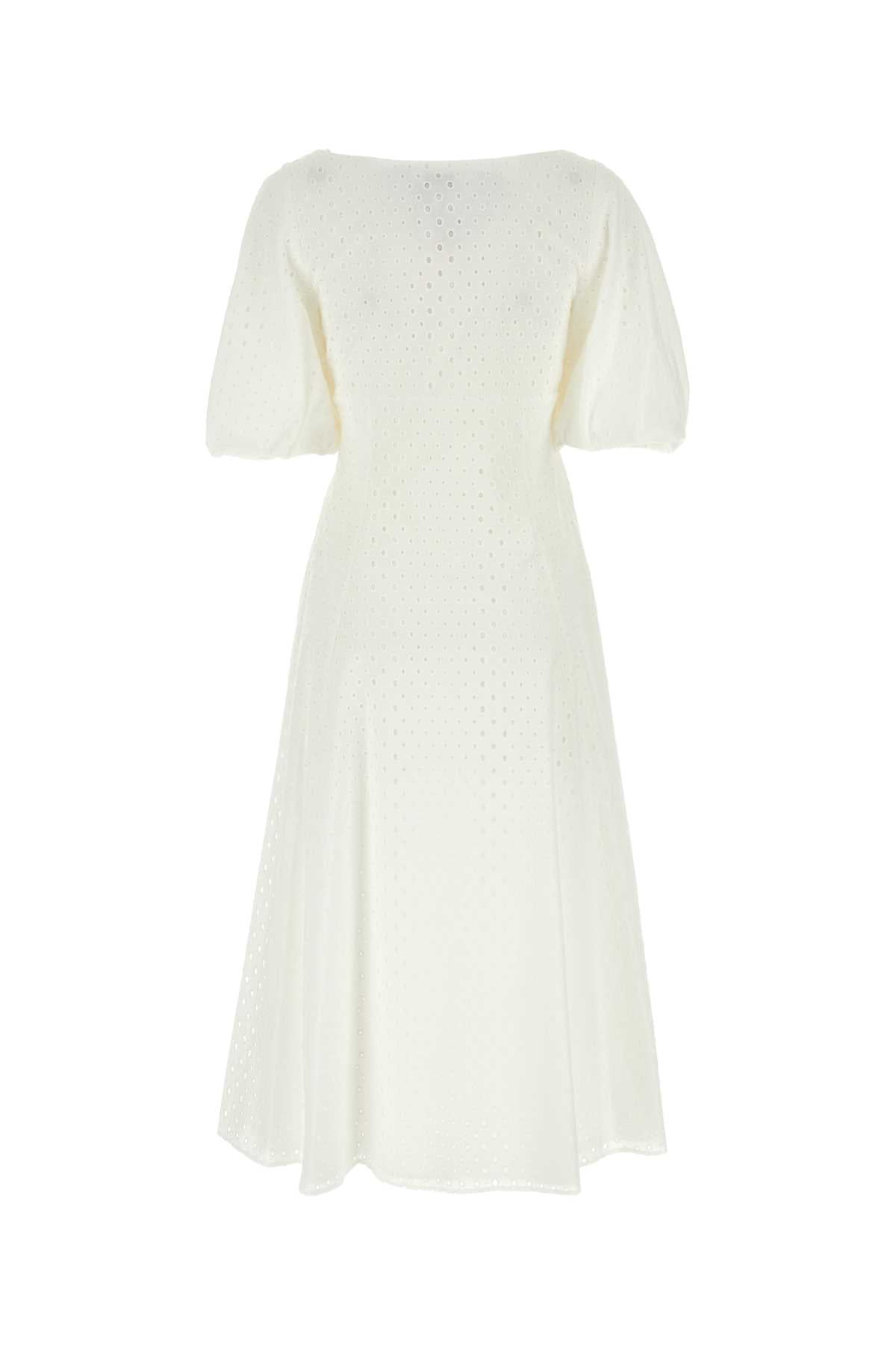 Kenzo Women White Broderie Anglaise Dress by Luosophy