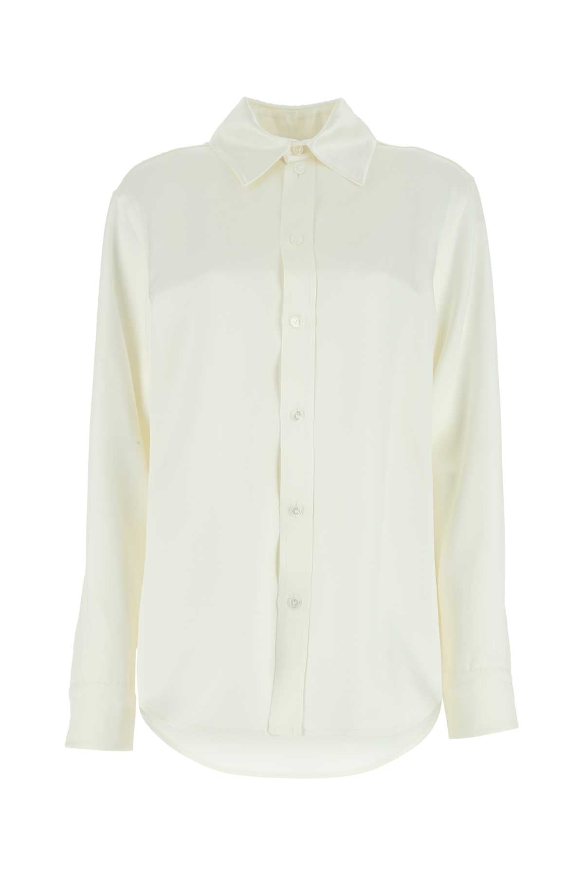 Bottega Veneta Women Ivory Satin Shirt by Luosophy