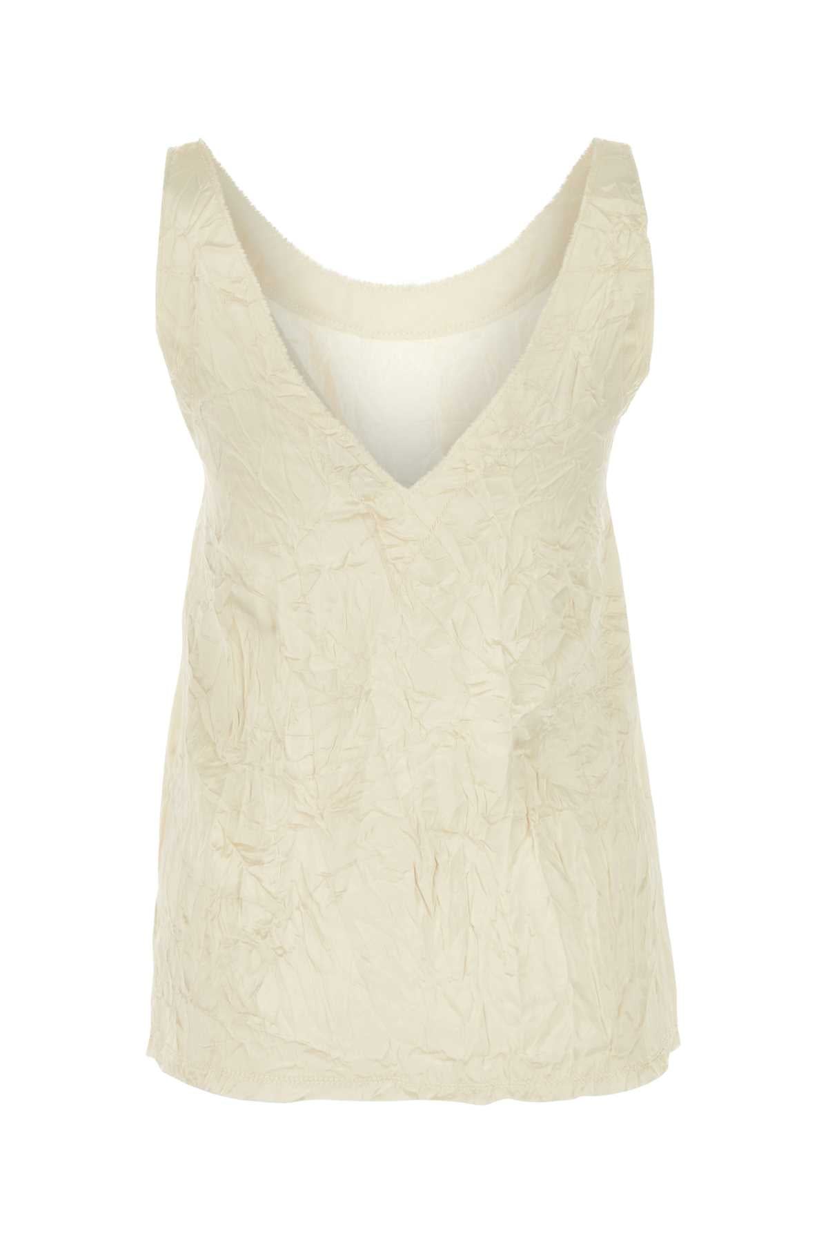 Lanvin Women Ivory Viscose Top by Luosophy
