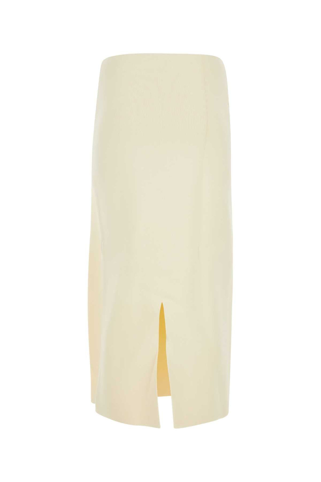 Jil Sander Women Ivory Viscose Blend Skirt by Luosophy