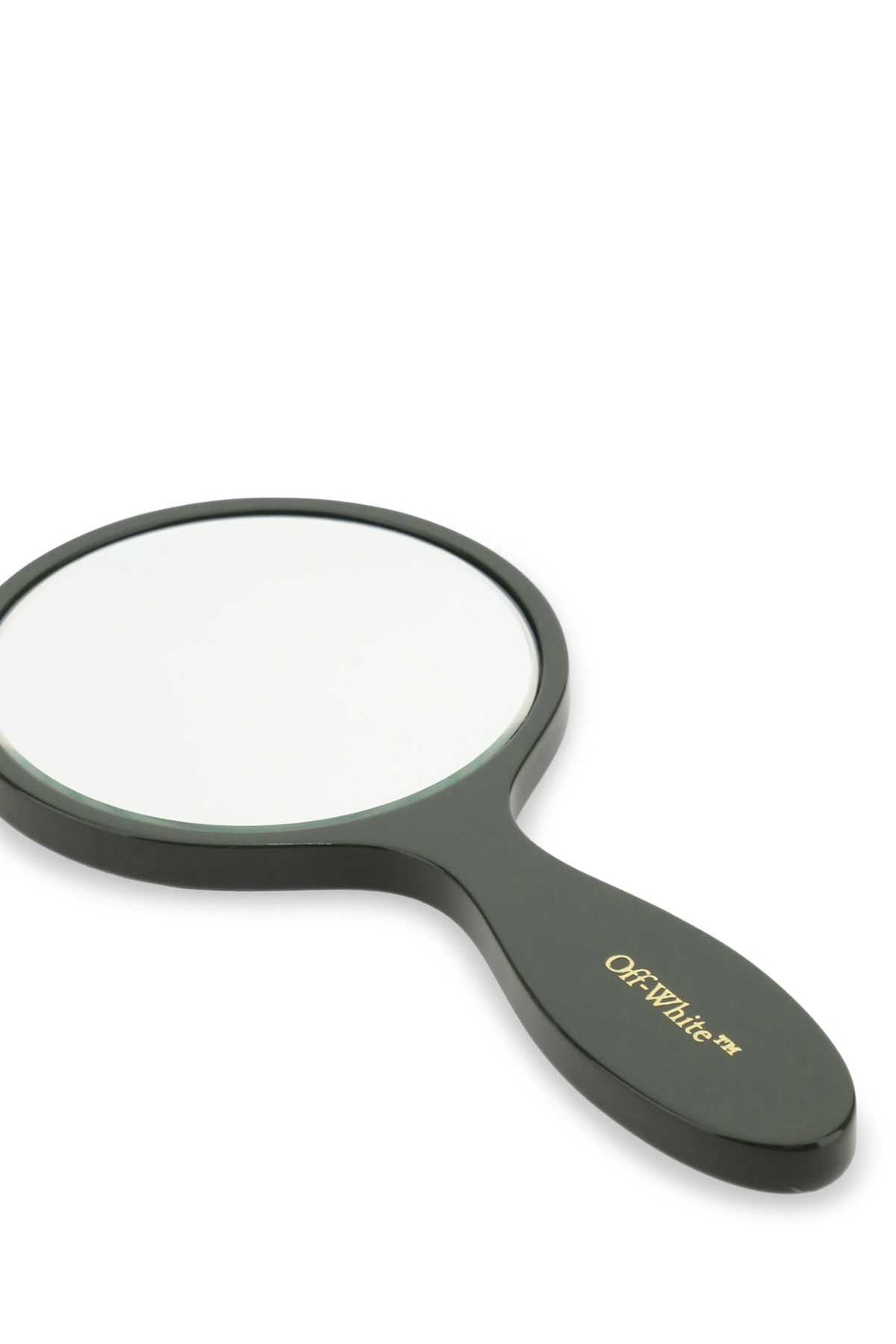 Off White Unisex Army Green Acetate Bookish Hand Mirror by Luosophy