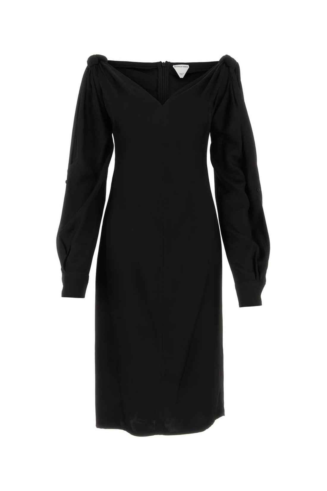 Bottega Veneta Women Black Viscose Dress by Luosophy