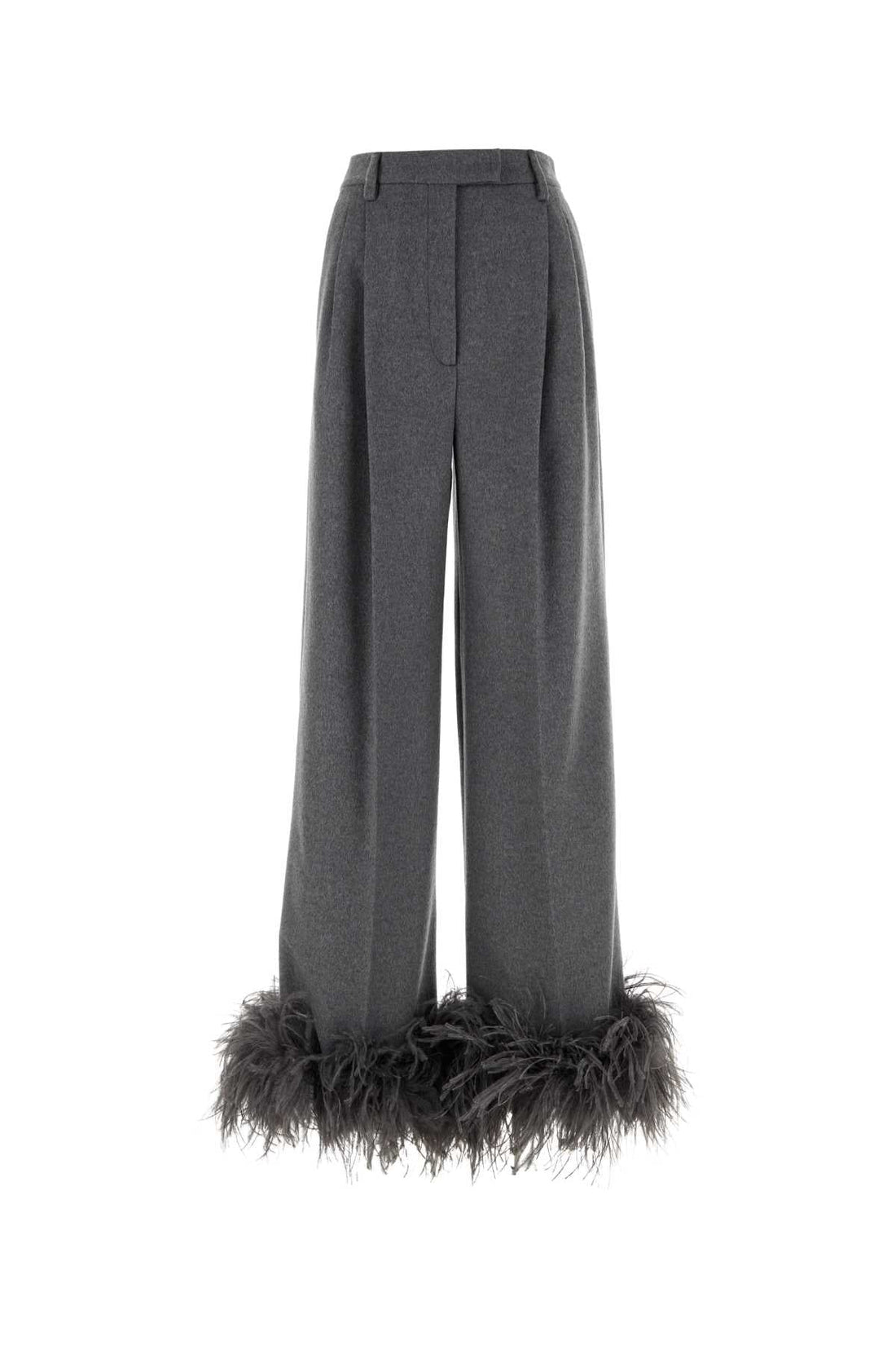 Prada Women Grey Cashmere Wide-Leg Pant by Luosophy