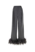 Prada Women Grey Cashmere Wide-Leg Pant by Luosophy