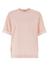 Burberry Women Pink Cotton Oversize T-Shirt by Luosophy