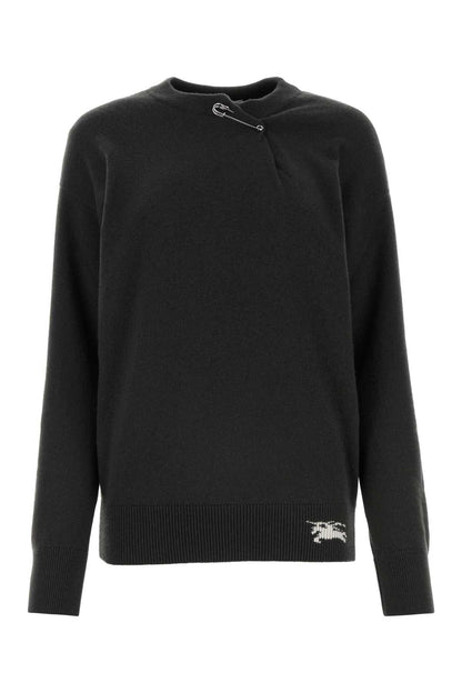 Burberry Women Anthracite Cashmere Sweater by Luosophy