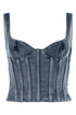 Off White Women Stretch Denim Bodice by Luosophy