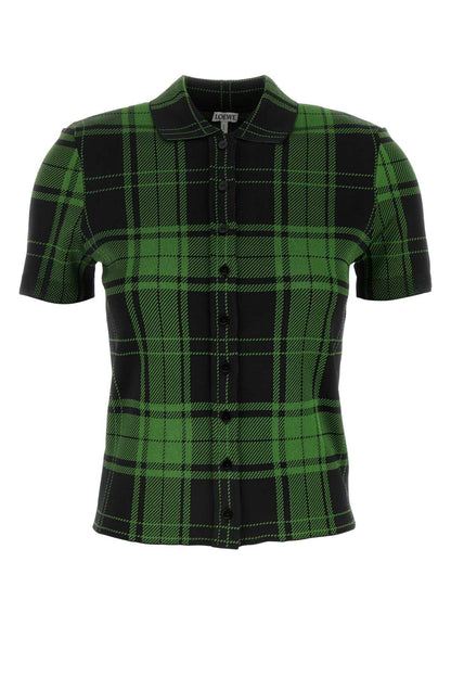 Loewe Women Embroidered Stretch Silk Blend Shirt by Luosophy