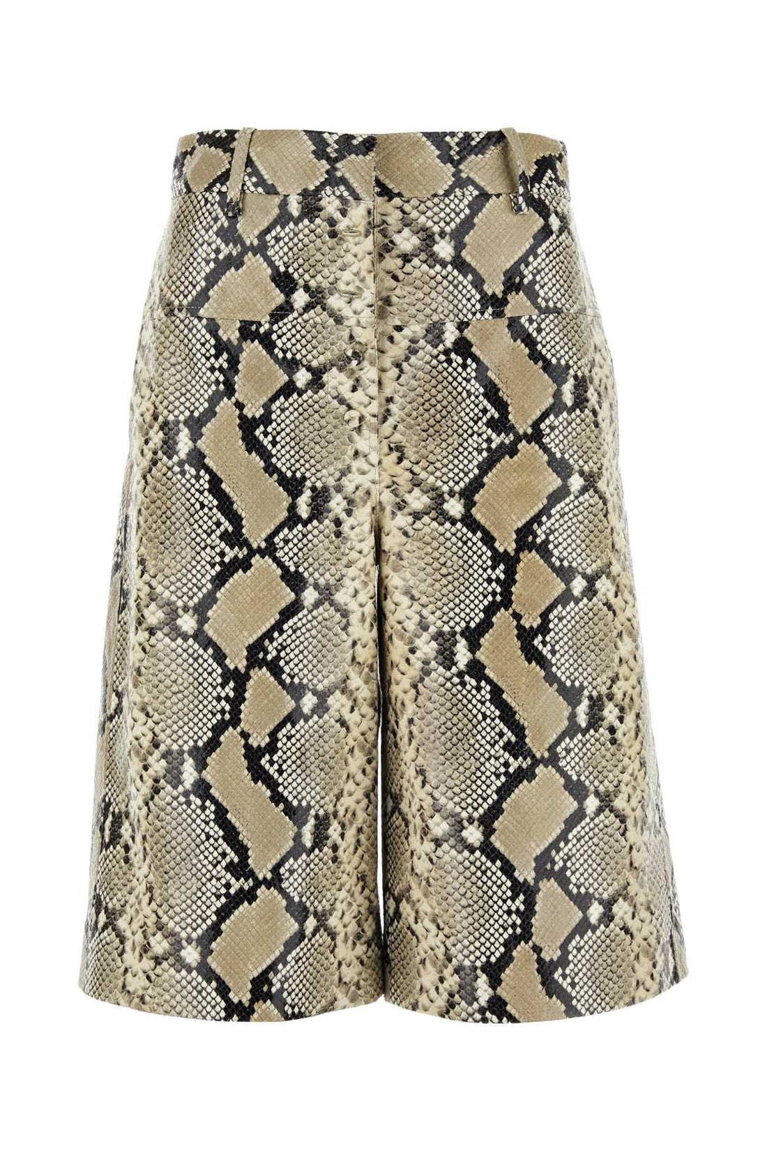 Jil Sander Women Printed Leather Bermuda Shorts by Luosophy
