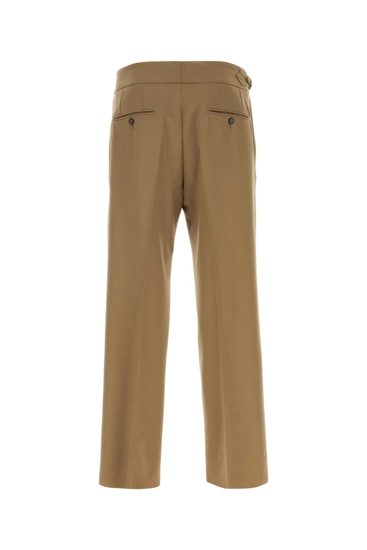 Dolce &amp; Gabbana Men Biscuit Stretch Wool Pant