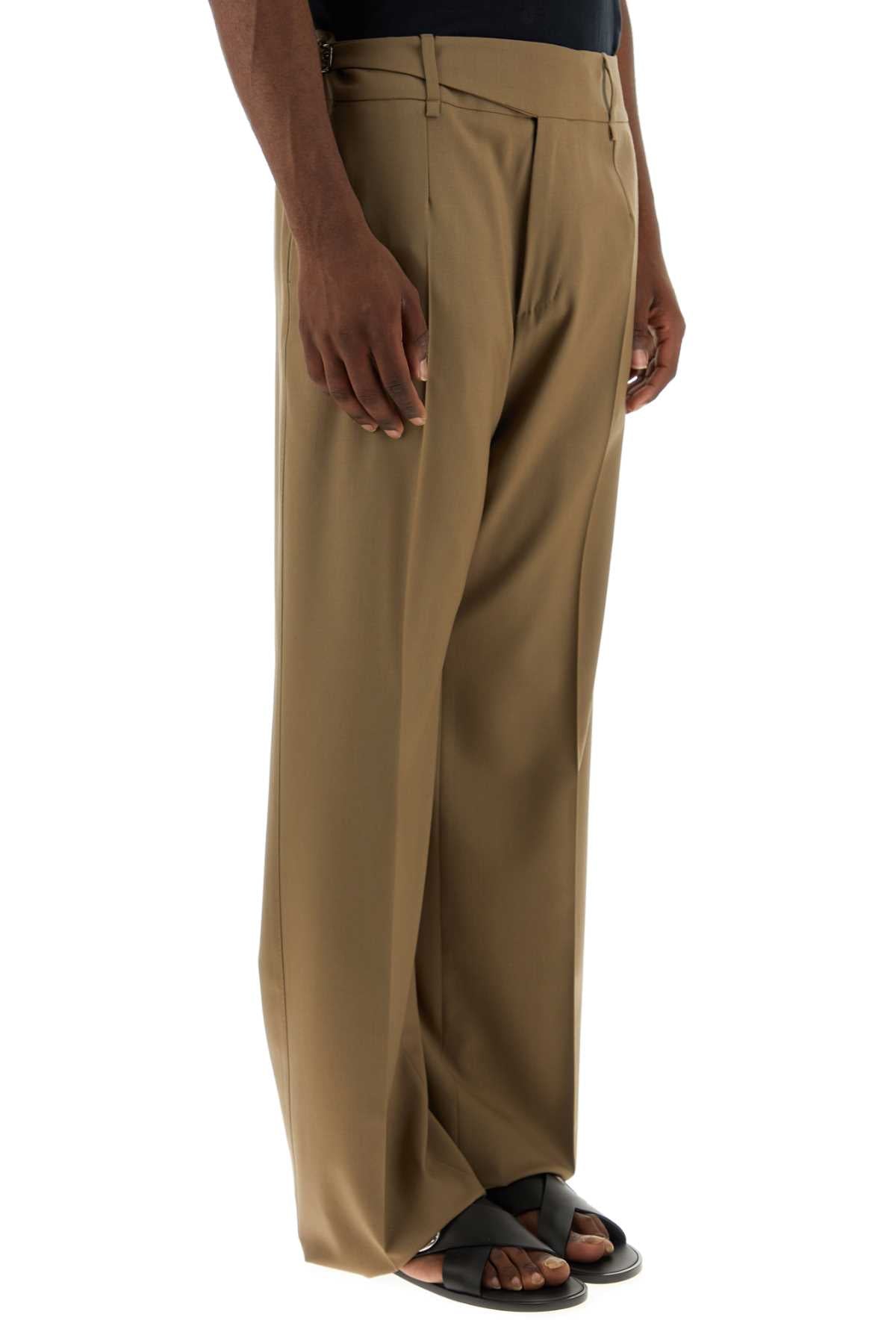 Dolce &amp; Gabbana Men Biscuit Stretch Wool Pant