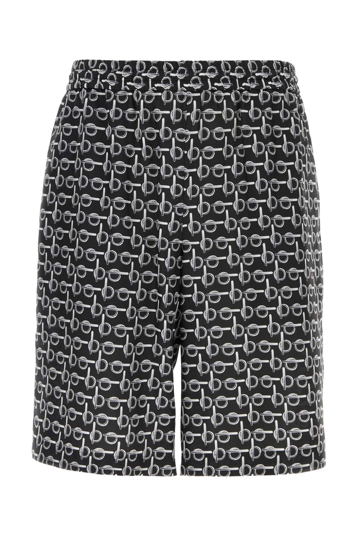 Burberry Men Printed Silk Bermuda Shorts by Luosophy