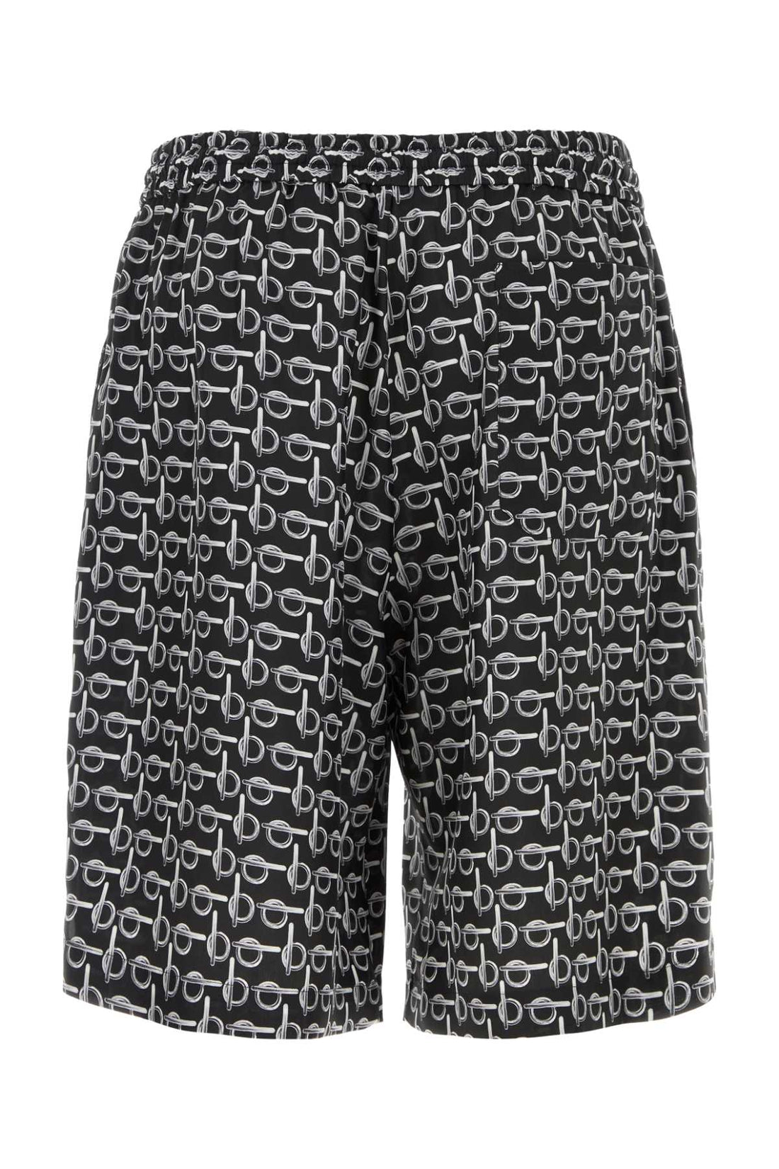 Burberry Men Printed Silk Bermuda Shorts by Luosophy