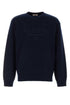 Valentino Garavani Men Dark Blue Wool Sweater by Luosophy