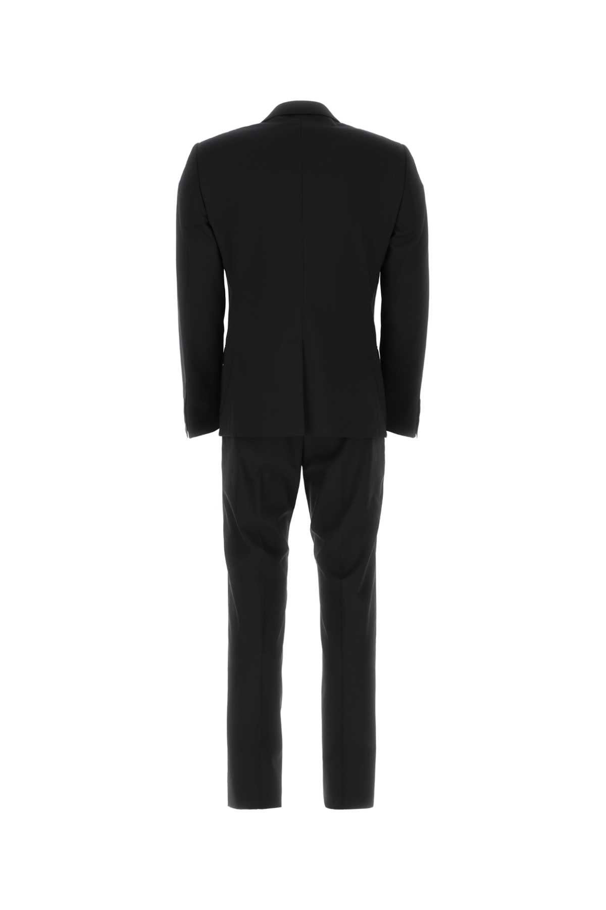 Dolce &amp; Gabbana Men Black Stretch Wool Tuxedo by Luosophy