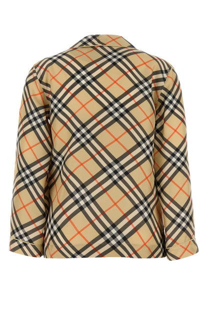 Burberry Women Embroidered Silk Shirt