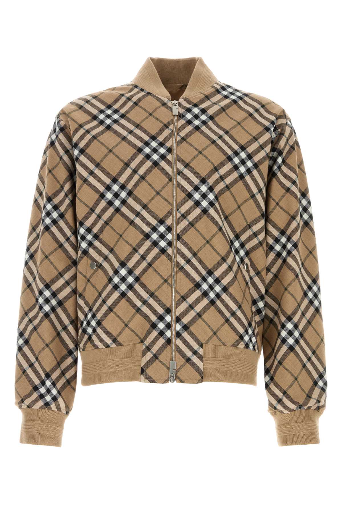 Burberry Men Embroidered Polyester Blend Bomber Jacket by Luosophy