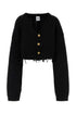 Vetements Women Black Alpaca Blend Cardigan by Luosophy