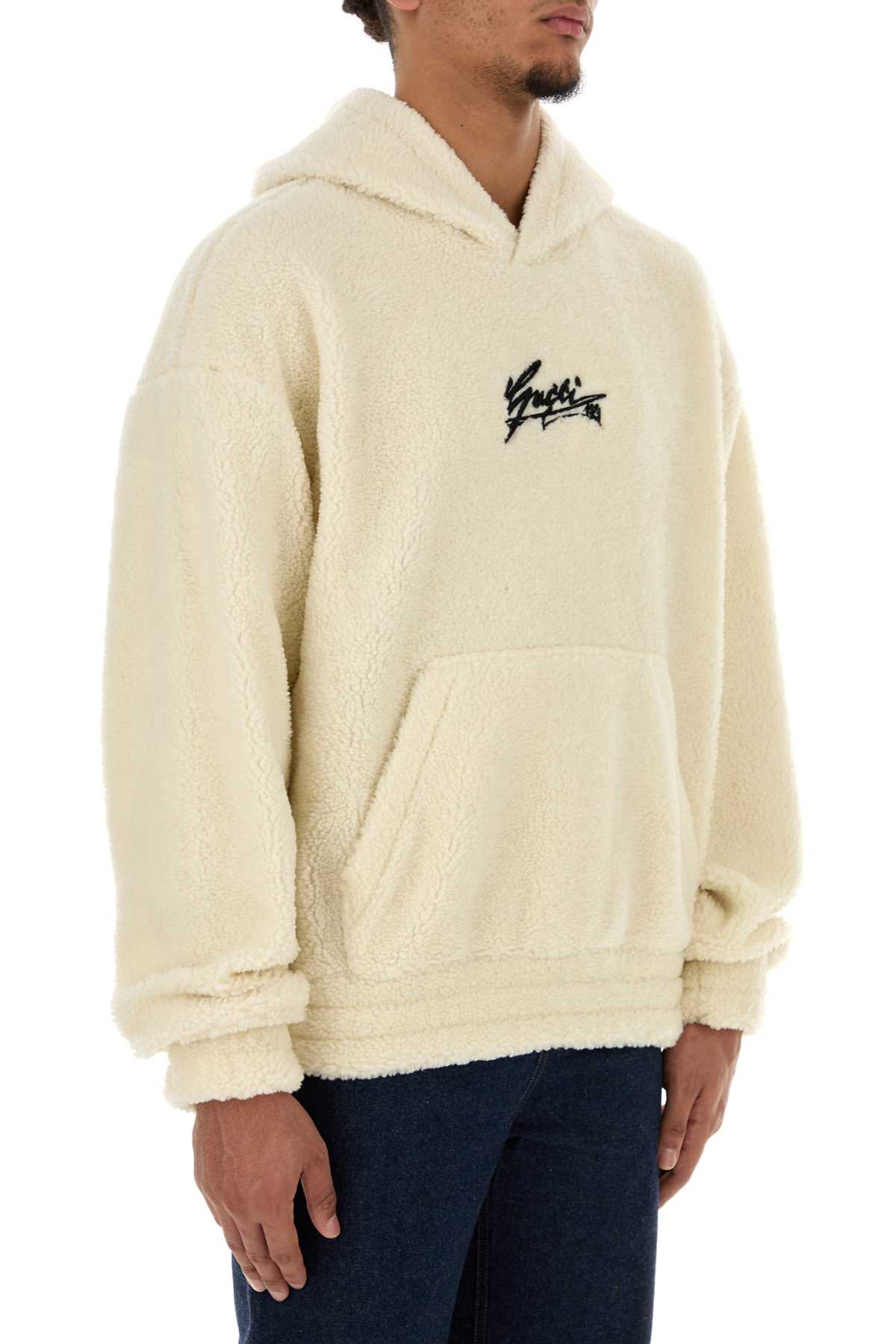 Gucci Men Ivory Teddy Sweatshirt by Luosophy
