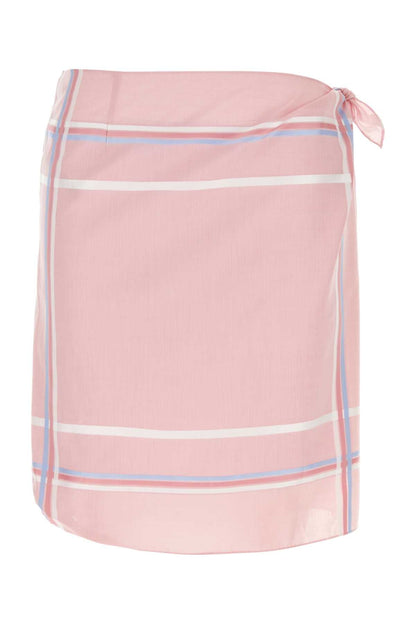 Prada Women Pink Cotton Skirt by Luosophy
